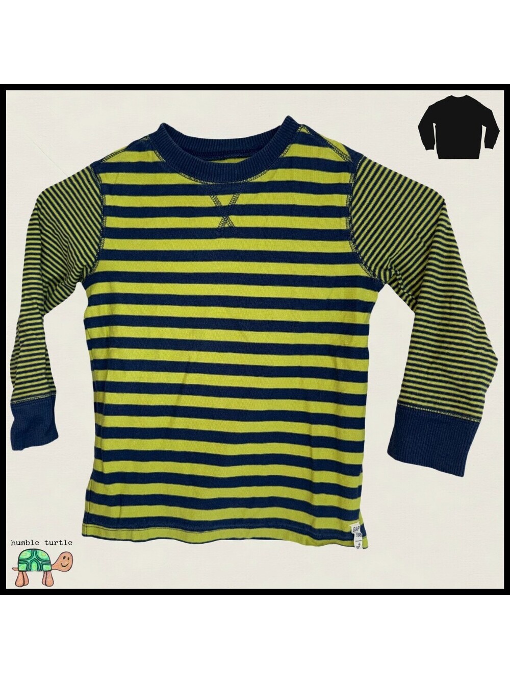 babyGap Boys 4 Years Striped Long Sleeve Shirt